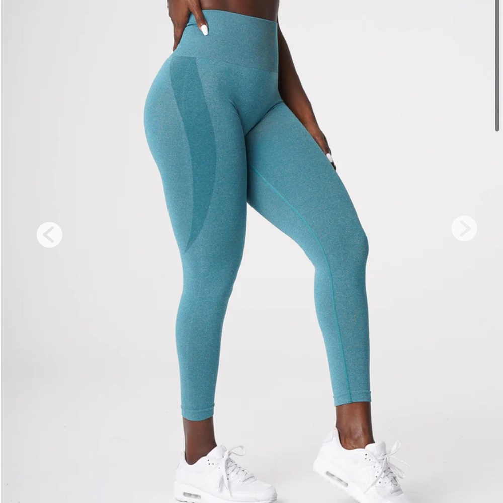 NVGTN contour seamless leggings in teal